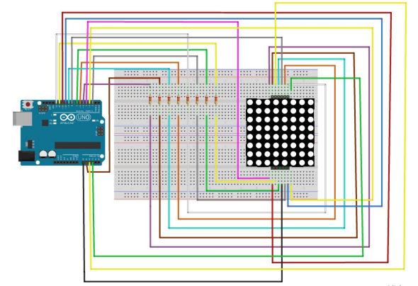 Arduino 8x8 matrix display