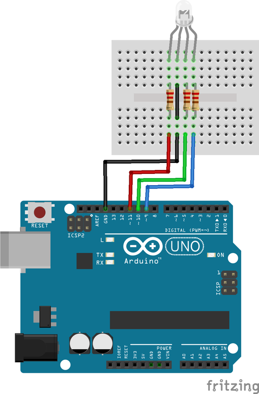 Schema Arduino LED RGB
