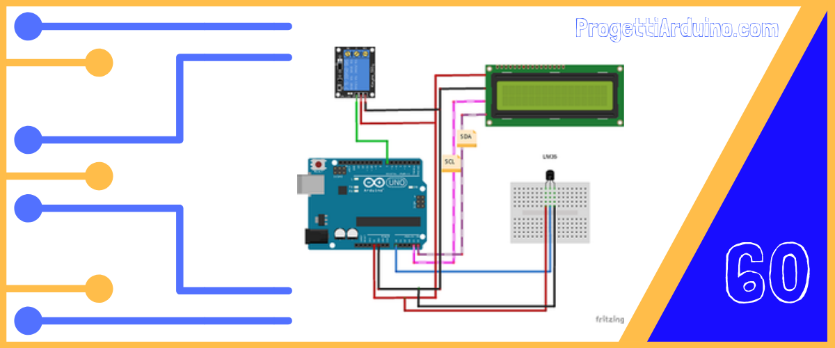 60. Arduino termostato con lm35 e  relè