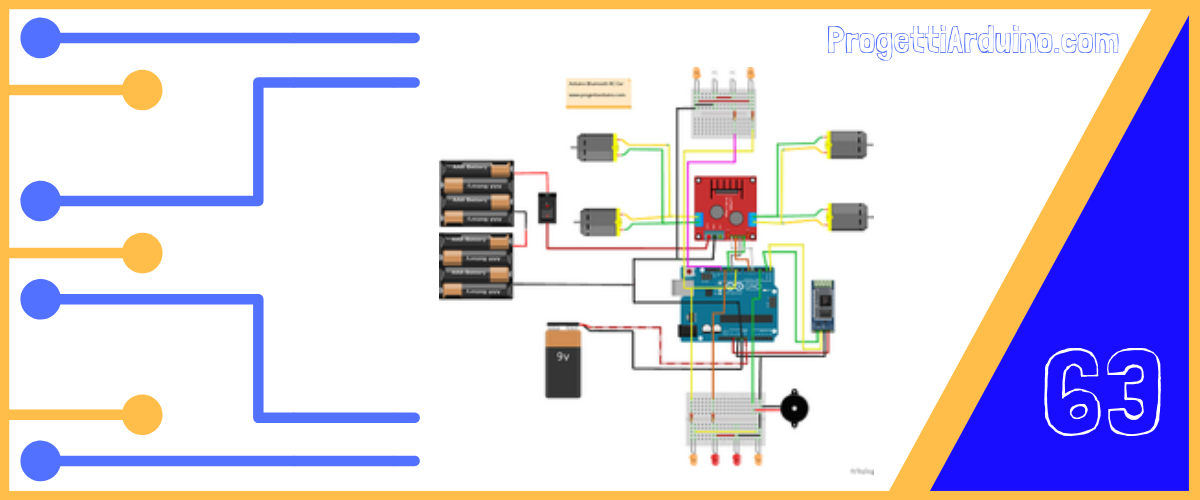 63. Arduino Bluetooth 4w RC Car