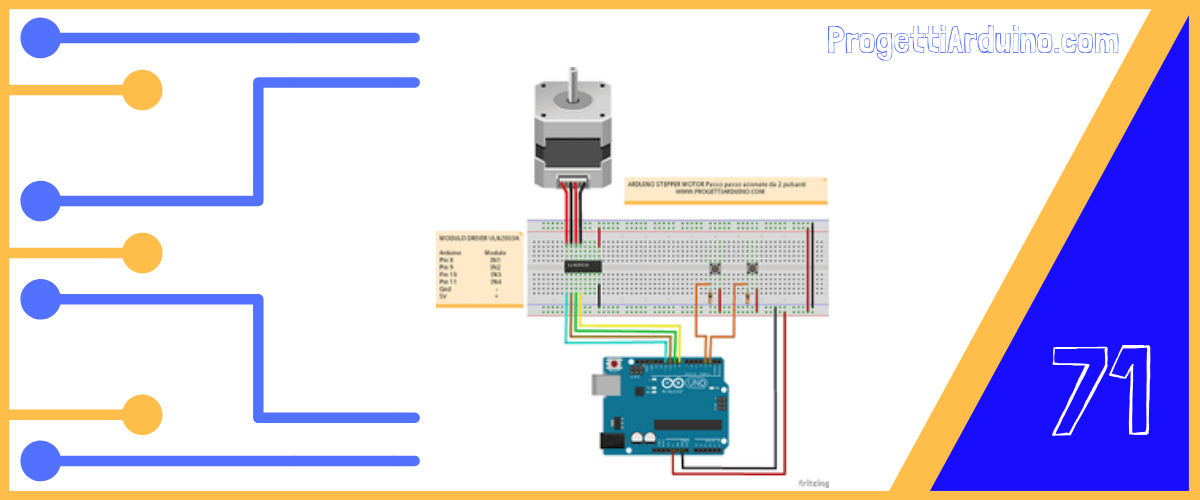 71. Arduino motore passo passo azionato da pulsanti
