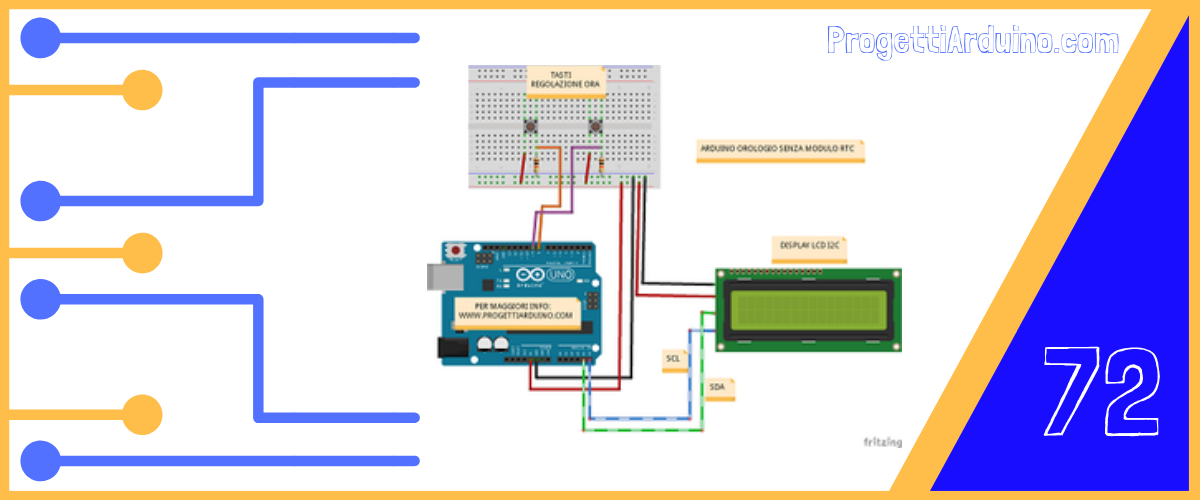 72. Arduino Orologio senza modulo RTC