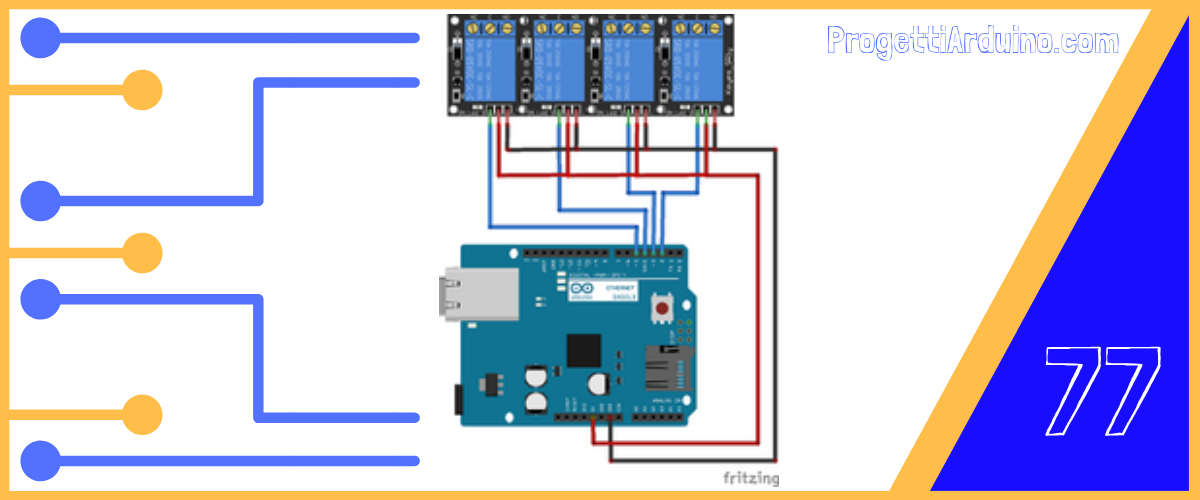 77. Arduino Uno + ethernet shield domotica
