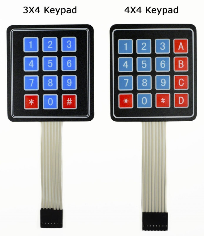 Keypad 3x4 e 4x4 Arduino