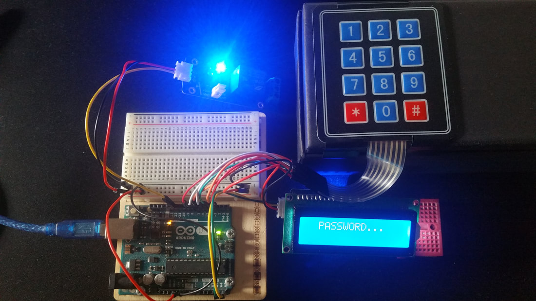 Apriporta Arduino keypad password relè