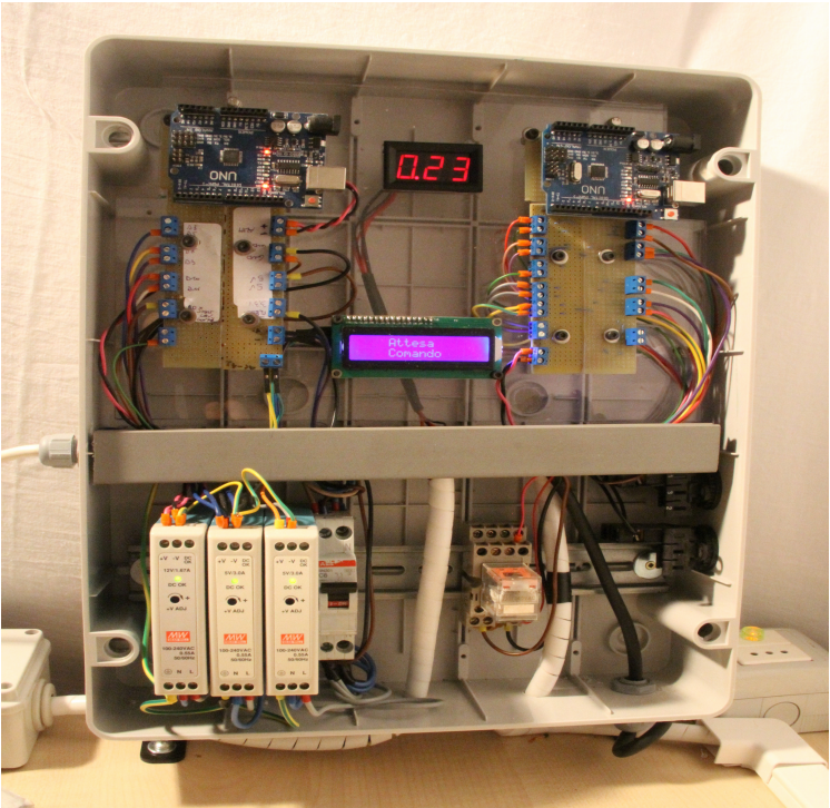 Quadro elettrico della catena di montaggio Arduino