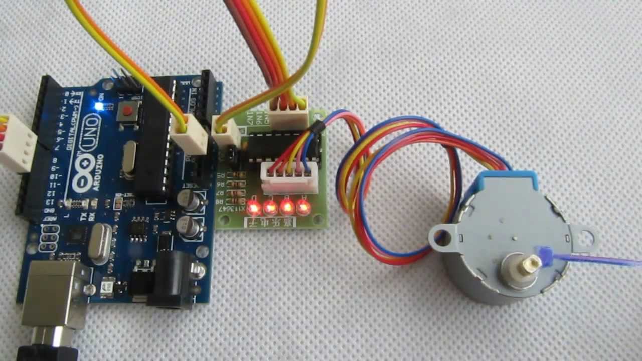 Arduino stepper motor 28BYJ-48 con ULN2003A
