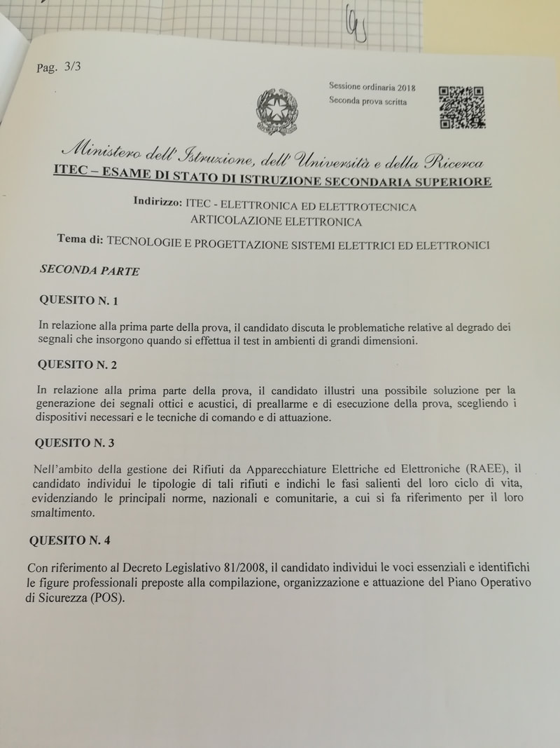 Seconda prova elettronica 2018 traccia pagina 3