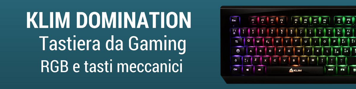 KLIM Domination tastiera gaming meccanica RGB