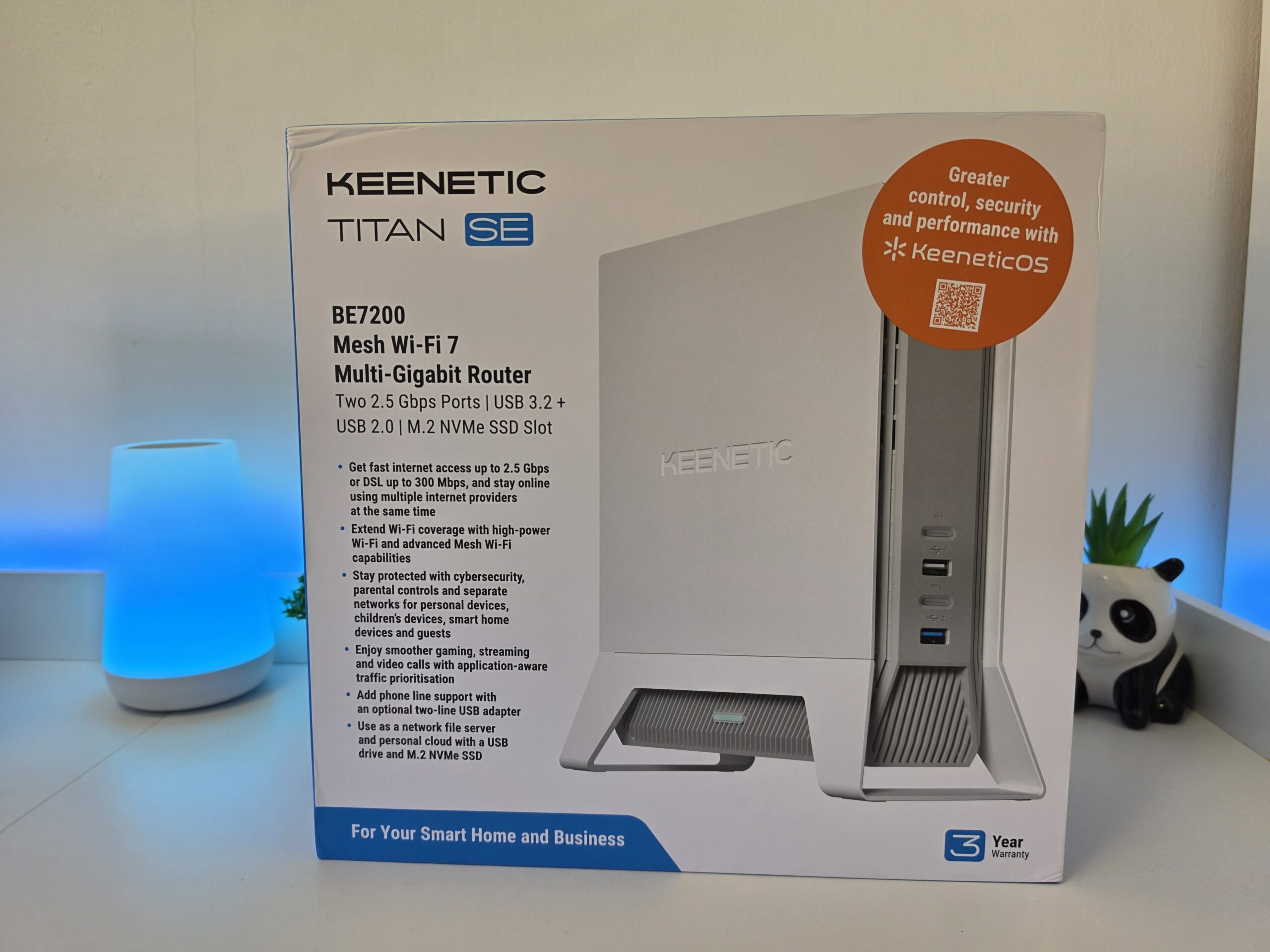Confezione frontale del Keenetic Titan SE