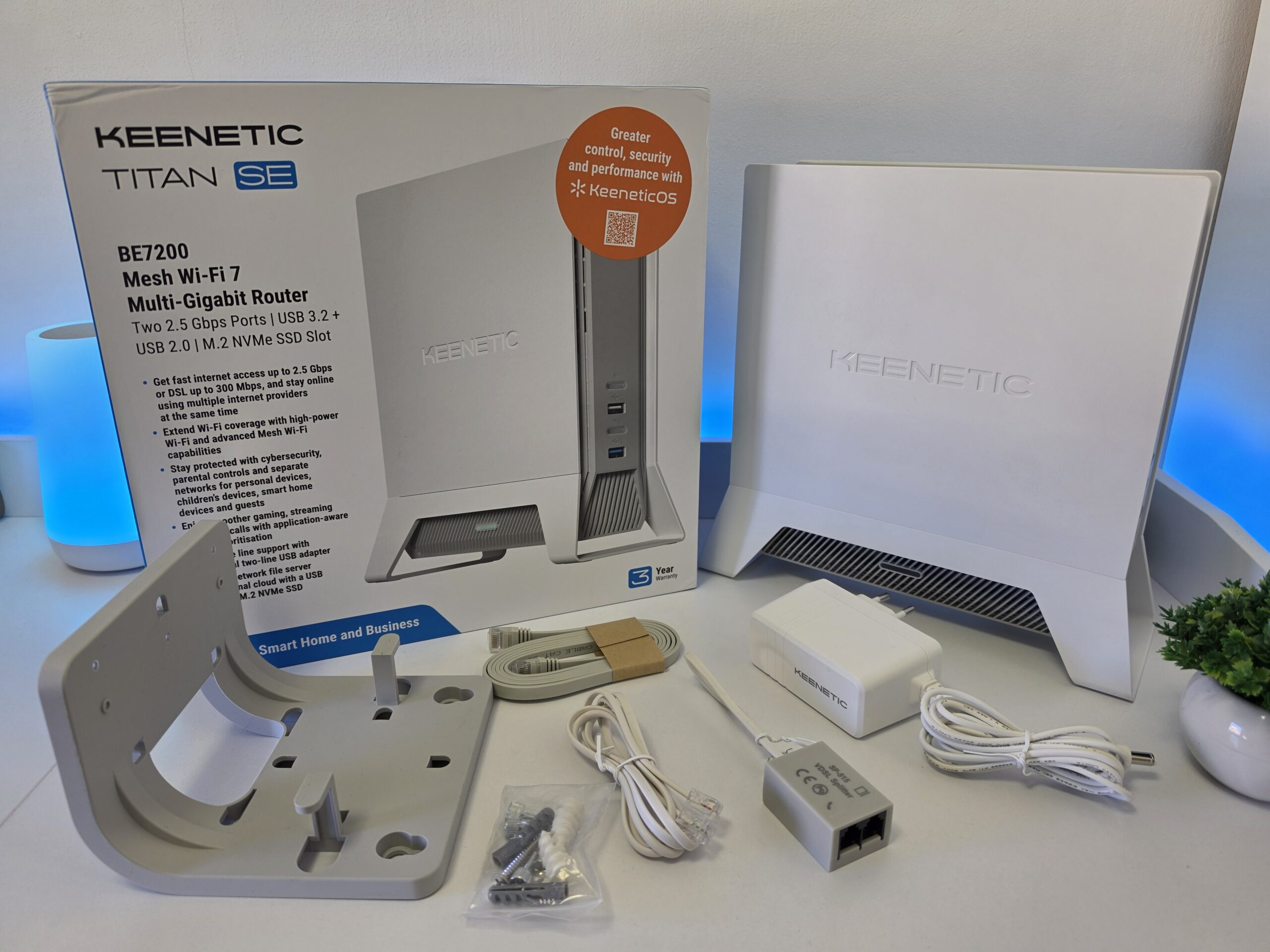 Unboxing del Keenetic Titan SE e contenuto della confezione