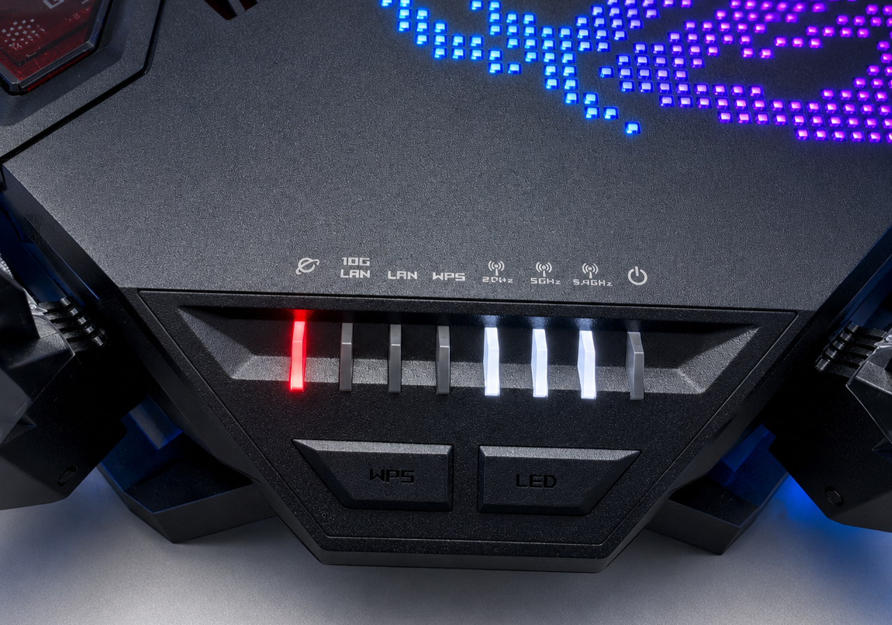 Indicatori LED frontali ASUS GT-BE19000